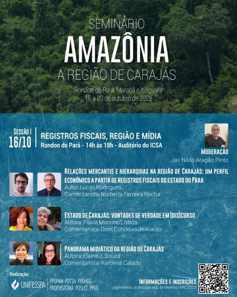 SEMINÁRIO DA UNIFESSPA SOBRE A REGIÃO DE CARAJÁS COMEÇA HOJE (16), EM RONDON DO PARÁ