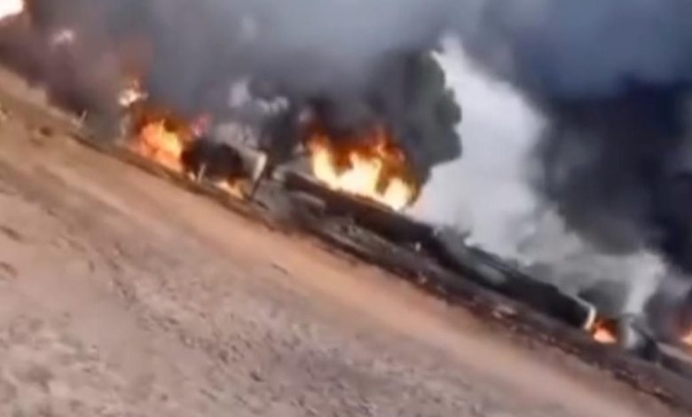 INCÊNDIO DESTRÓI VAGÕES DE TREM DE CARGA DA VALE NO MARANHÃO