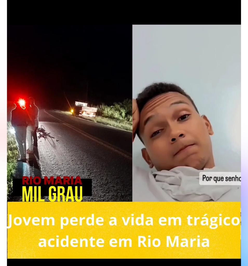 AGRAVE ACIDENTE COM VÍTIMA FATAL NA BR 155 NO MUNICÍPIO DE RIO MARIA -PA