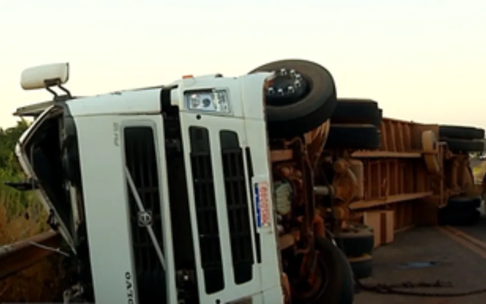 MOTORISTA E 40 BOIS MORREM APÓS VEÍCULO TOMBAR EM RODOVIA DE GOIÁS 