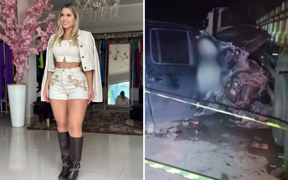 EMPRESÁRIA MORRE E FILHA, NETO E MARIDO FICAM FERIDOS APÓS CAMINHONETE BATER CONTRA CAMINHÃO