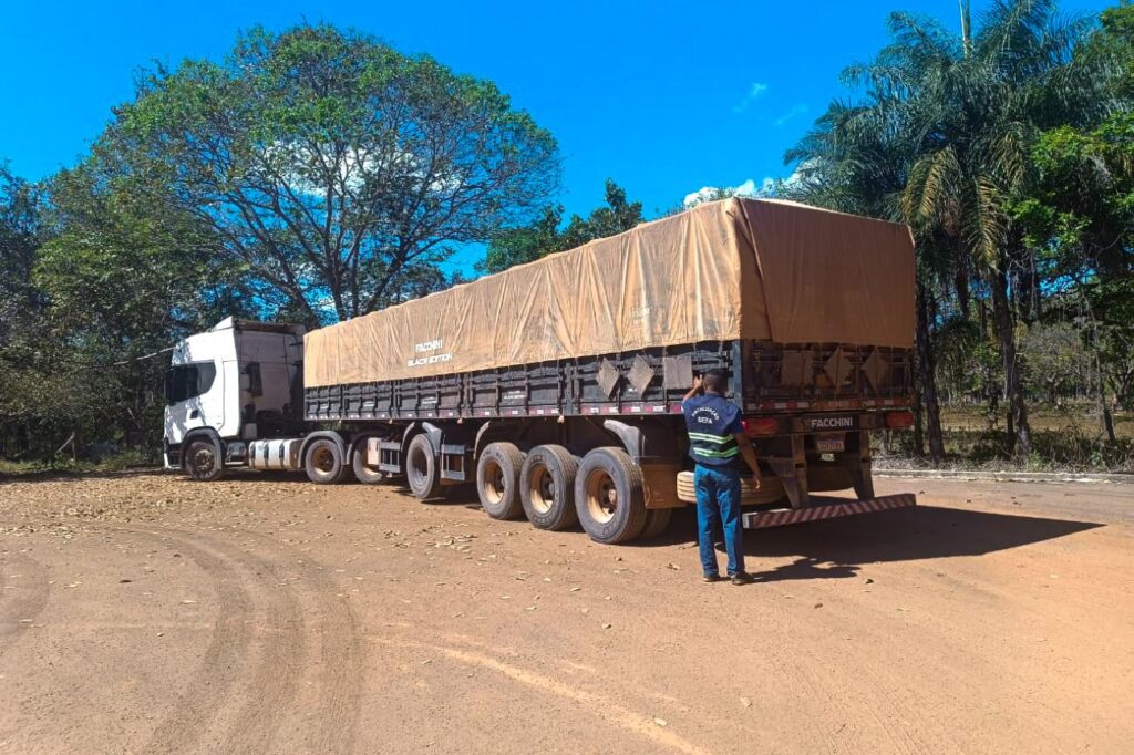 SEFA FLAGRA TRANSPORTE IRREGULAR DE 162 TONELADAS DE FEIJÃO NO SUL DO PARÁ