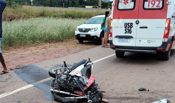 COLISÃO NA PA-279 DEIXA UM MOTOCICLISTA MORTO E OUTROS DOIS FERIDOS EM TUCUMÃ