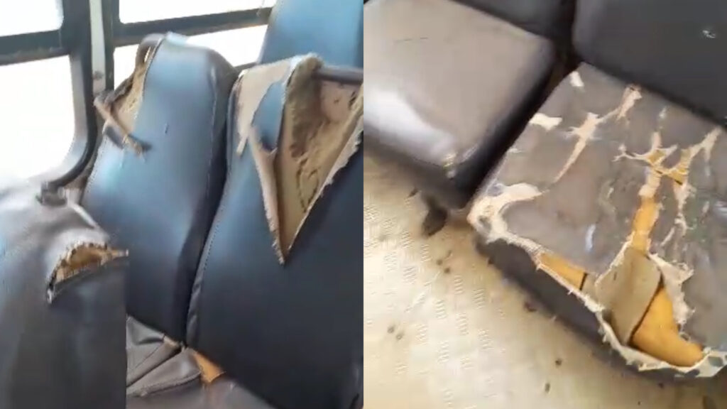 ESTUDANTES DENUNCIAM CONDIÇÕES PRECÁRIAS DE ÔNIBUS ESCOLAR EM NOVA IPIXUNA