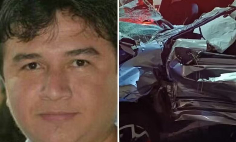GERENTE DE BANCO MORRE APÓS COLIDIR COM SEU CARRO NA TRASEIRA DE UM CAMINHÃO QUE PRESTAVA SERVIÇO PARA A PREFEITURA EM PALMAS-TO