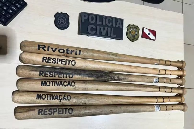 POLÍCIA APREENDE BASTÕES COM PALAVRAS DE INCITAÇÃO À VIOLÊNCIA NO INTERIOR DO PARÁ