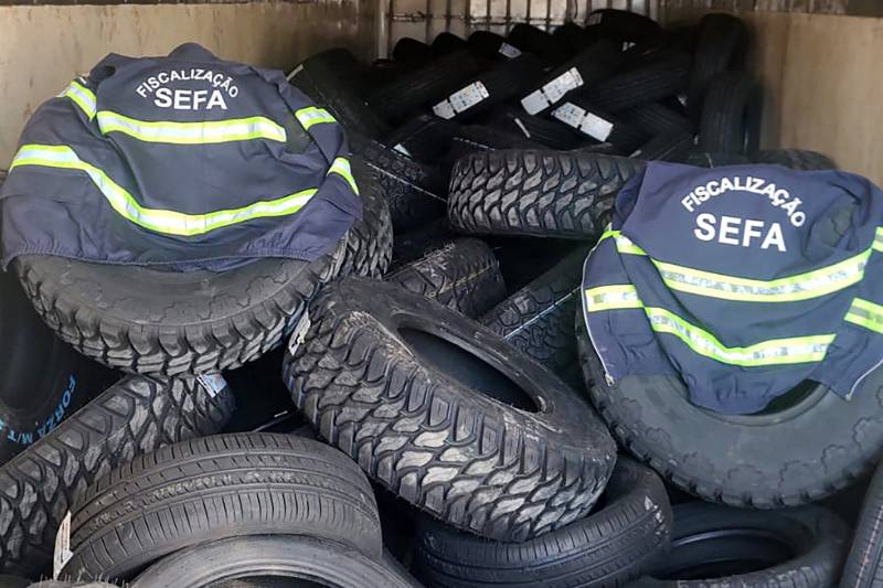 SEFA APREENDE 152 PNEUS EM SANTARÉM