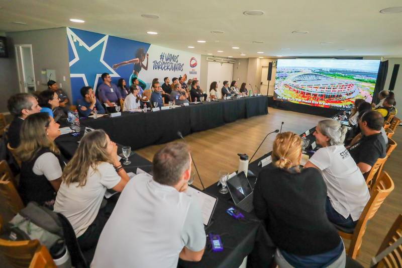 FIFA FAZ VISTORIA NO MANGUEIRÃO VISANDO À COPA DO MUNDO FEMININA EM 2027