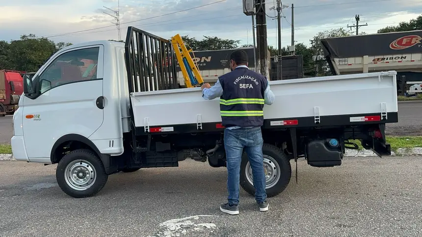 SEFA APREENDE VEÍCULO UTILITÁRIO EM CONCEIÇÃO DO ARAGUAIA