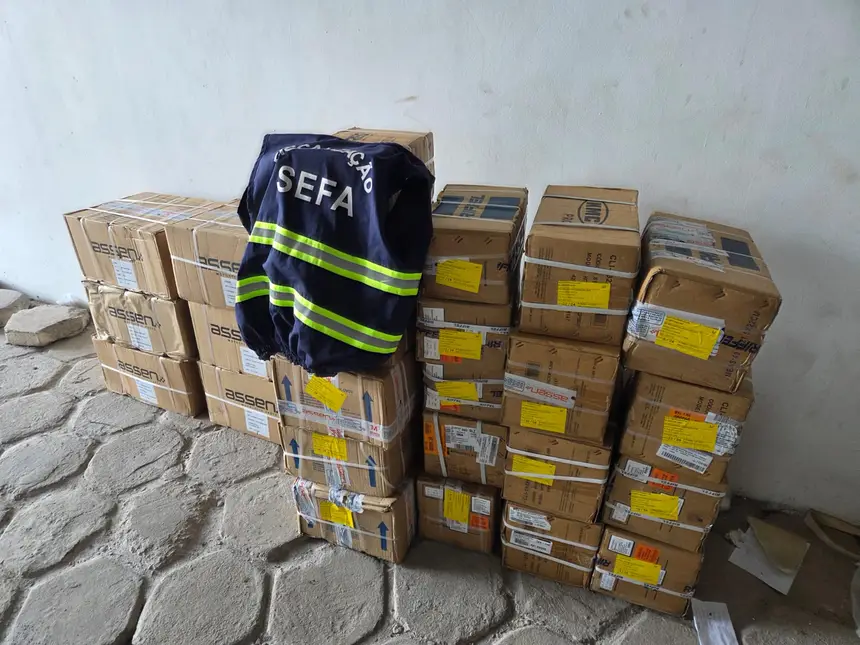 SECRETARIA DE ESTADO DA FAZENDA APREENDE PEÇAS DE MOTOCICLETAS EM CACHOEIRA DO PIRIÁ