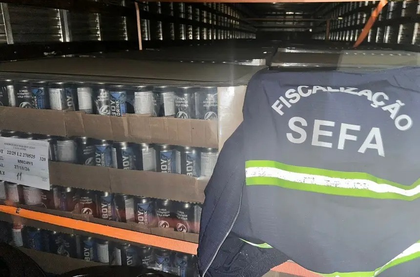 SEFA APREENDE MAIS DE 51 MIL LATAS DE ENERGÉTICO EM DOM ELISEU