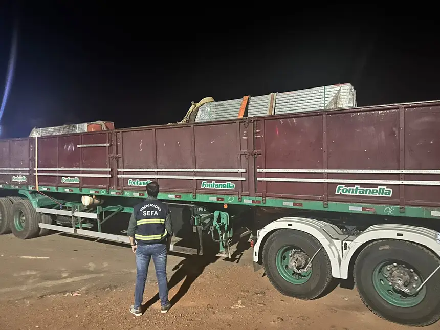 SEFA APREENDE ESTRUTURAS METÁLICAS E PNEUS EM DOM ELISEU