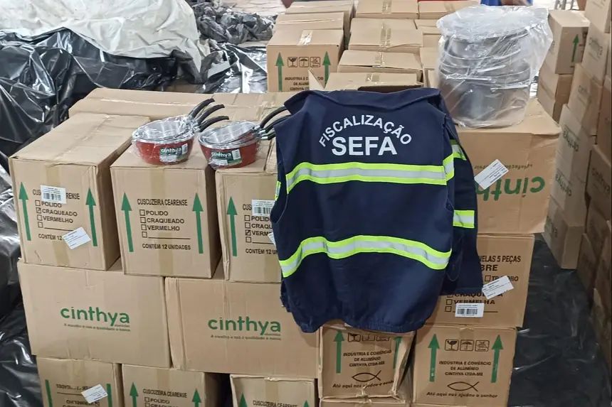SEFA APREENDE PRODUTOS DE COZINHA EM CACHOEIRA DO PIRIÁ