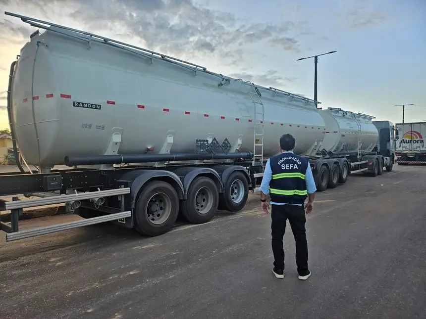 SEFA APREENDE DOIS TANQUES DE AÇO CARBONO EM DOM ELISEU NO SUDESTE DO PARÁ