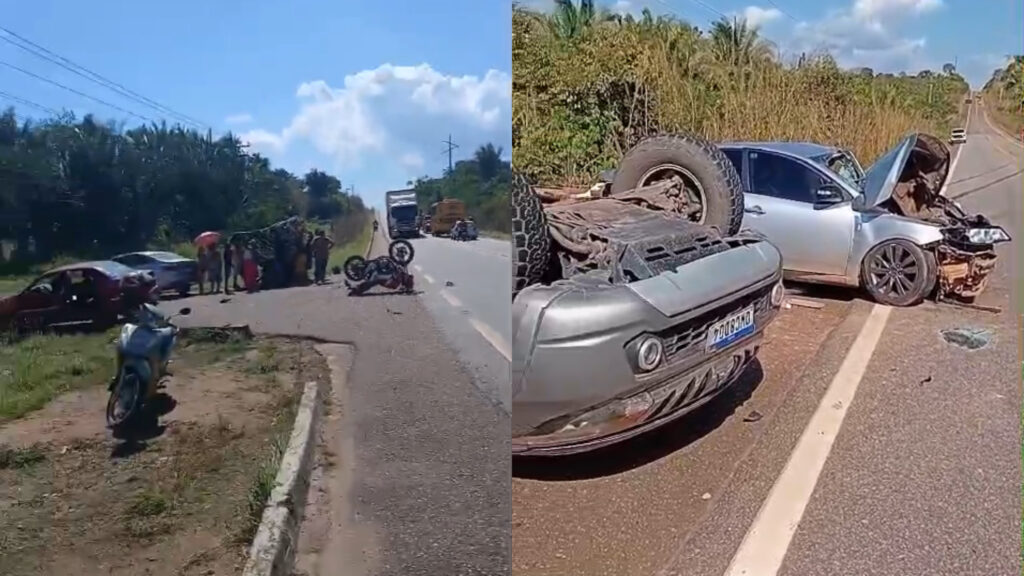 ACIDENTE COM MÚLTIPLOS VEÍCULOS É REGISTRADO NA BR-230, EM MARABÁ