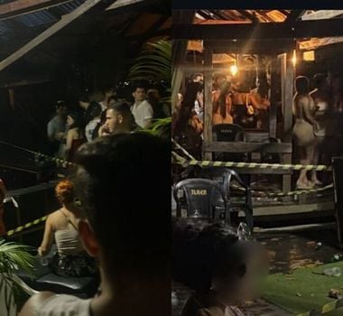ESTRUTURA DE RESTAURANTE DESABA DURANTE FESTA NA ILHA DO COMBU, EM BELÉM