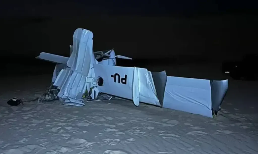 AVIÃO DE PEQUENO PORTE CAI NOS LENÇÓIS MARANHENSES E DEIXA DOIS MORTOS
