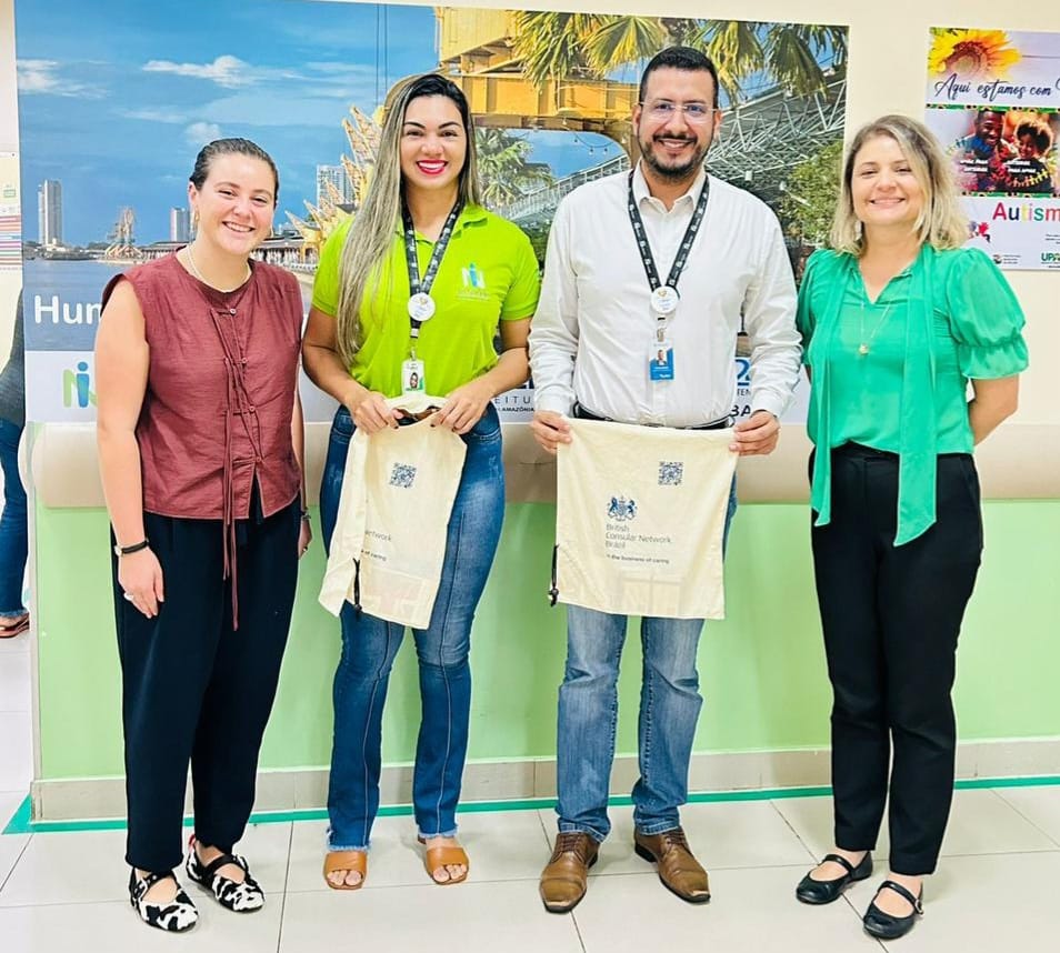 MEMBROS DA EMBAIXADA BRITÂNICA VISITAM UPA EM BELÉM
