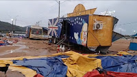 TEMPORAL EM SÃO FÉLIX DO XINGU DERRUBA ESTRUTURA DE CIRCO; NINGUÉM FICOU FERIDO