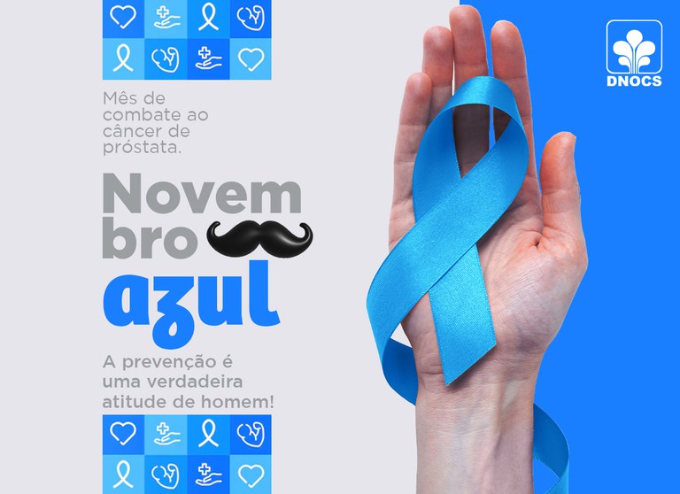 NOVEMBRO AZUL: MÊS DE CONSCIENTIZAÇÃO SOBRE O CÂNCER DE PRÓSTATA