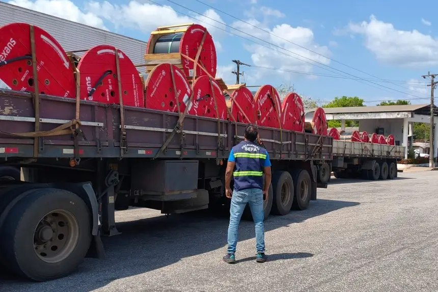 SEFA APREENDE 40,7 TONELADAS DE CABOS ELÉTRICOS NO NORDESTE DO PARÁ
