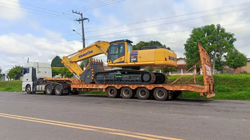 SECRETARIA DA FAZENDA (SEFA) APREENDE ESCAVADEIRA HIDRÁULICA EM PALESTINA DO PARÁ