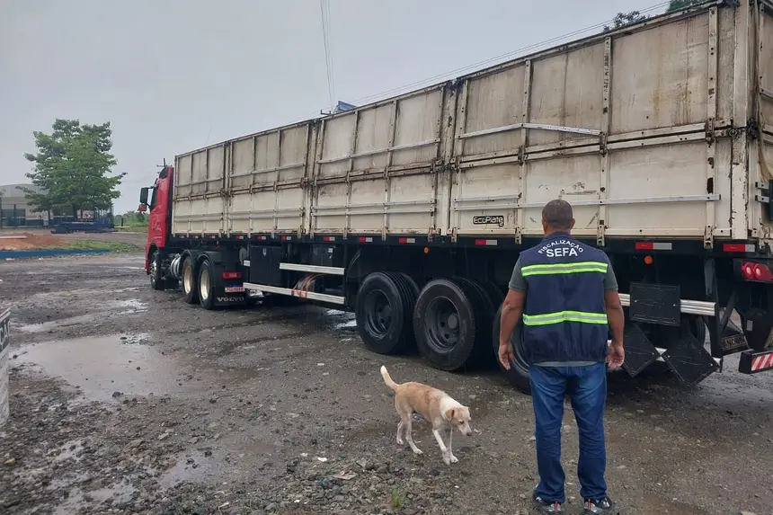SECRETARIA DA FAZENDA (SEFA) APREENDE SISTEMA DE SEGURANÇA PORTÁTIL NA TRANSAMAZÔNICA