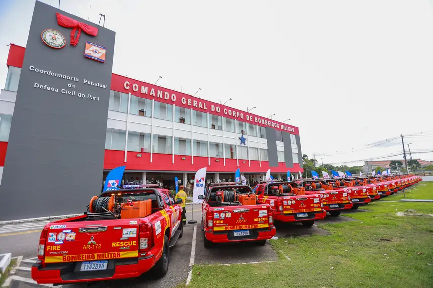 GOVERNO DO PARÁ ENTREGA VIATURAS E ARMAMENTOS PARA REFORÇAR ATUAÇÃO DO CORPO DE BOMBEIROS