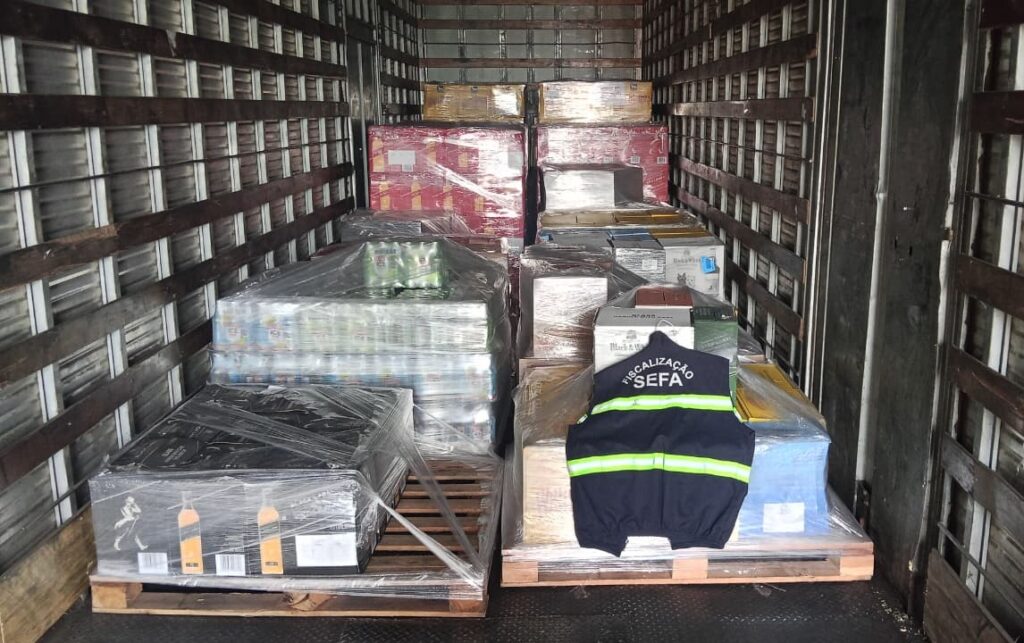 SEFA APREENDE CARGA DE BEBIDAS AVALIADA EM MAIS DE R$ 322 MIL EM PALESTINA DO PARÁ