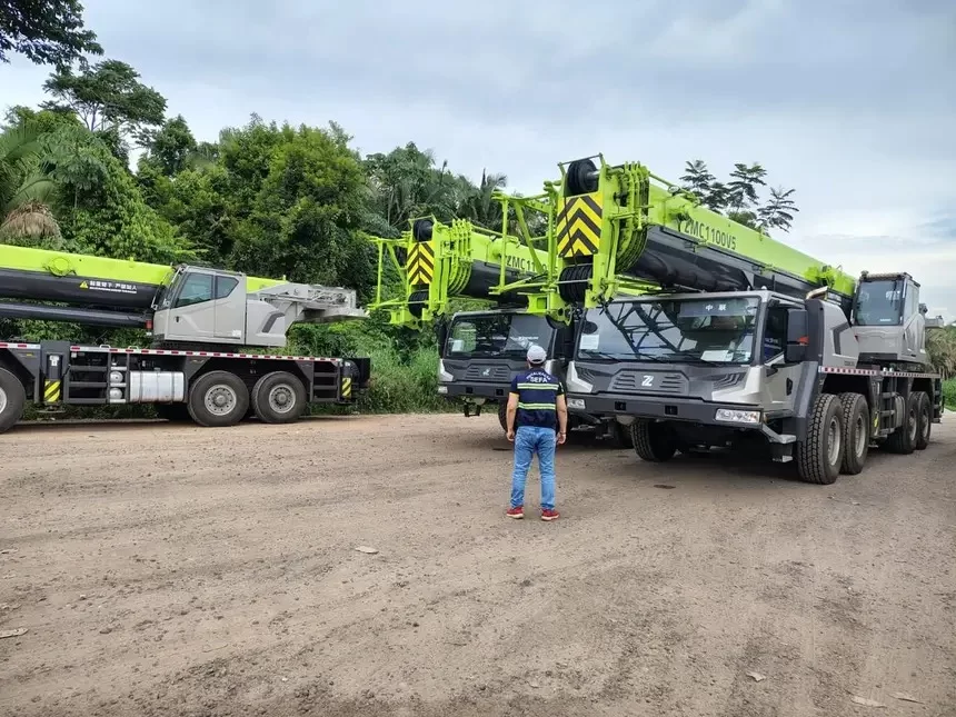 SEFA APREENDE QUATRO GUINDASTES EM MARABÁ