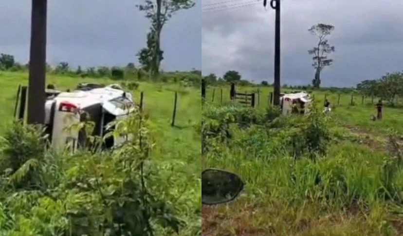 CAMINHONETE COM DEPUTADO PARAENSE CAPOTA EM ESTRADA PRÓXIMO A SALINAS