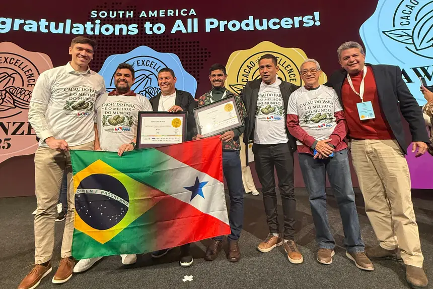 OURO PARA PRODUTORES PARAENSES CONFIRMA QUE AMÊNDOAS DE CACAU DO PARÁ ESTÃO ENTRE AS MELHORES DO MUNDO