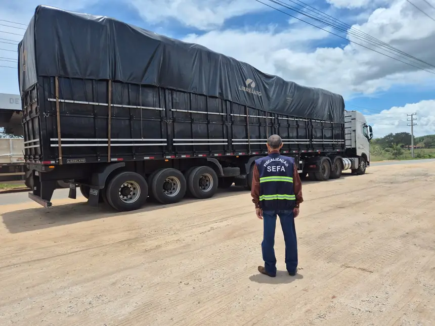 SEFA APREENDE 1.500 SACAS DE RAÇÃO ANIMAL E PLATAFORMAS EM SÃO GERALDO DO ARAGUAIA