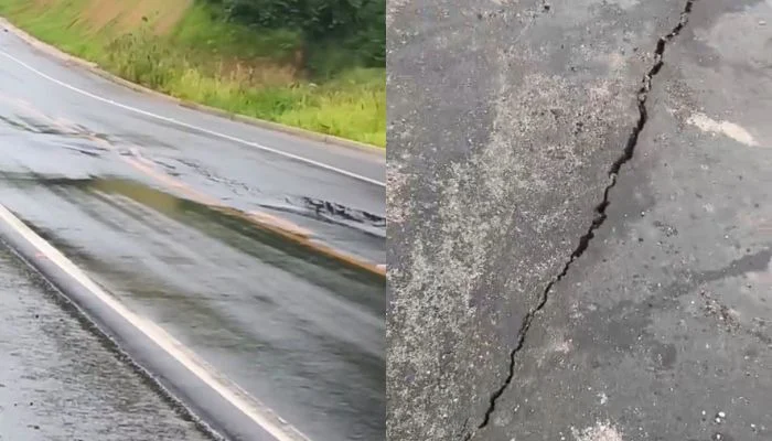 RODOVIA CEDE EM TUCURUÍ E CAUSA INSEGURANÇA
