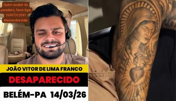 FAMÍLIA DE PILOTO DESAPARECIDO APÓS VIAJAR AO PARÁ EM BUSCA DE EMPREGO PEDE AJUDA POR INFORMAÇÕES