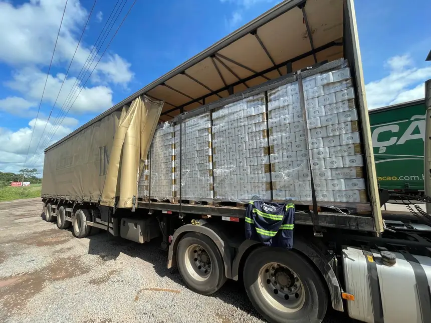 SEFA APREENDE 120 MIL GARRAFAS DE CERVEJA COM NOTA FISCAL IRREGULAR