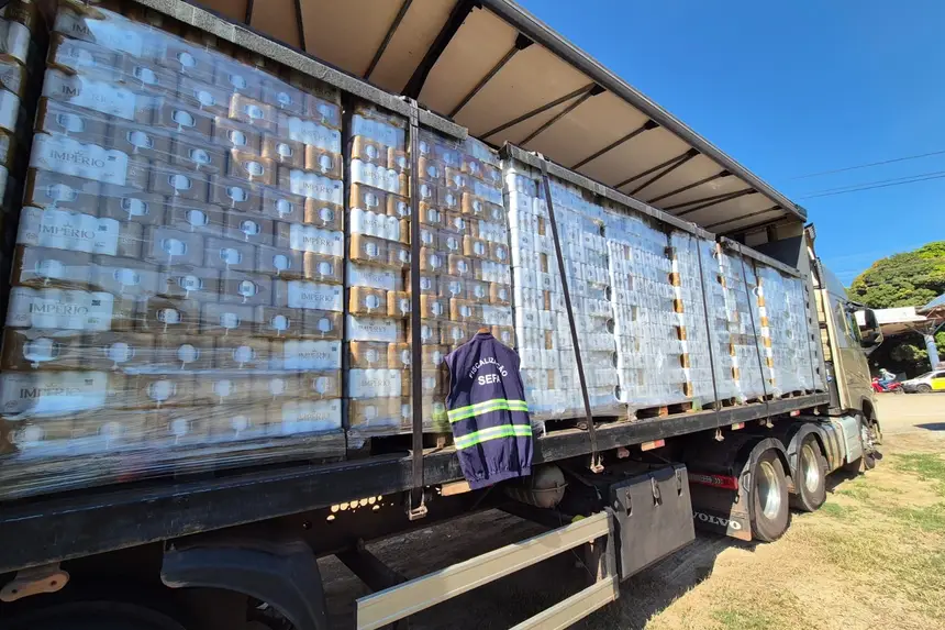 SEFA APREENDE MAIS DE 8 MIL CAIXAS DE CERVEJA E 48 TONELADAS DE SOJA