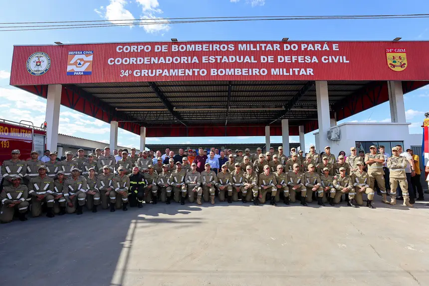 GOVERNADORA DO PARÁ ENTREGA A XINGUARA NOVO GRUPAMENTO DOS BOMBEIROS