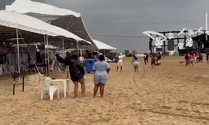 VENTOS FORTES ARRANCAM TENDAS E BARRACAS DE ACAMPANTES EM CONCEIÇÃO DO ARAGUAIA