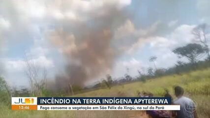INCÊNDIO ATINGE TERRA INDÍGENA APYTEREWA, NA REGIÃO DE SÃO FELIX DO XINGU