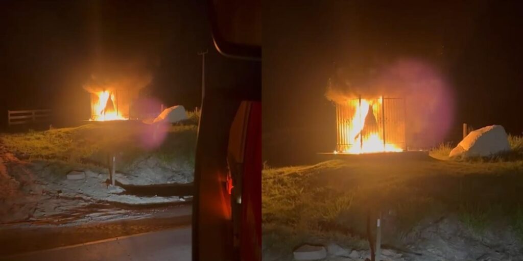 IMAGEM DE NOSSA SENHORA APARECIDA É INCENDIADA EM NOVO PROGRESSO